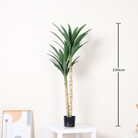 Planta Artificial de Agave Sisalana en Maceta, Adorno de Jardín para Decoración del Hogar, Oficina, Boda, Decoración del Hogar, Plantas Artificiales