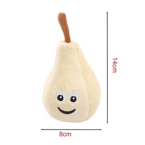 Vente en gros, échantillon gratuit, jouets en peluche modernes et adorables en forme de fruits (pomme, poire, ananas, citrouille), amusants, écologiques, en peluche, qui couinent, résistants pour chien - Product Image 3