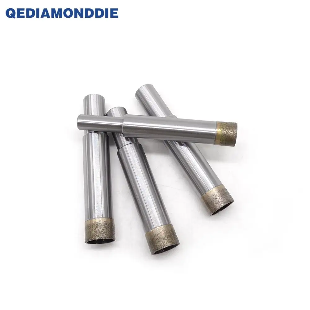 Glass Diamond Drill Bit Sintered Thread Shank Diamond Core Drill Bit For Glass Drill Machine