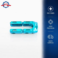 Connecteur de fixation de tige spinale OEM suisse usiné CNC en Ti-6Al-4V 17-4PH, anodisé, de qualité médicale, personnalisé, conforme ISO 13485