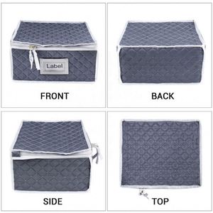 Boîte de rangement pour vaisselle en tissu de lin, vente chaude 2022, fournie directement par l'usine - Product Image 5