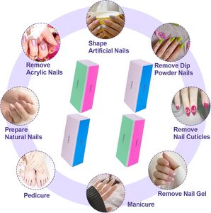 Pulidor de Uñas 4 en 1, Bloque de Pulido de 4 Pasos, Bloque para Dar Brillo a las Uñas - Product Image 4