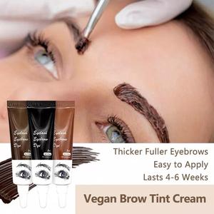 Kit de Tinte para Cejas, Coloración Semipermanente para Cejas y Pestañas, Crema de Henna para Uso en Salón y en Casa - Product Image 6