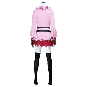 Costume de cosplay Koala pour femmes, tenue d'Halloween Anime Manga, jupe rose rouge, haut, ceinture noire, taille adulte - Product Image 5