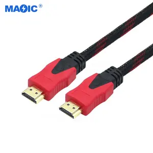 Promotion In Stock 10.2Gbps 1.5M Braided HDMI AM-AM Audio&Video Cable Supports 3D 1080P for HDTV Projector HDMI Cable