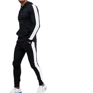 스포츠 Tracksuit 스플 라이스 컬러 훈련 체육관 일반 운동복 도매 사용자 정의 100% 코튼 Sweatsuit