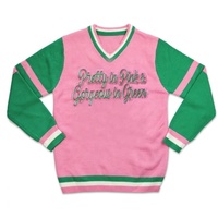 Patchs thermocollants en feutre brodés pour sororités, écologiques, jolis en rose et vert, avec nylon, pour vestes féminines