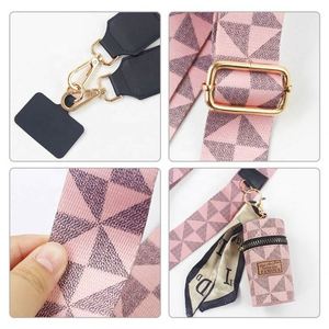 Portefeuille à bandoulière en polyester personnalisable et réglable, avec fermeture éclair, vente en gros, sacoche universelle pour téléphone portable, lanière bandoulière - Product Image 4