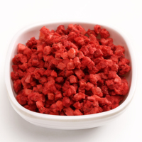 Guoyue dés de fraises séchées à froid, poudre de fraise lyofilizovane, tranche de fraise séchée à froid