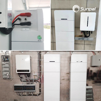 Sunpal Almacén Baterías de hierro de litio 200V 10kWh 20kWh Batería solar de ciclo profundo Lifepo4 6000 de alto voltaje