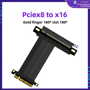 สายต่อขยาย PCIe X8 ถึง X16 อะแดปเตอร์ Gen 4 การ์ดเครือข่าย 10 กิกะบิต การขยายการเชื่อมต่อหลายความยาว การเชื่อมต่อแบบตรง การส่งข้อมูล 10Gbps - Product Image 3