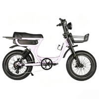 Vélo électrique tout-terrain personnalisable OEM ODM V20 avec suspension intégrale, pneus larges de 20 pouces, cadre en alliage d'aluminium Bafang, étanche, 48V 250W SUNREMO
