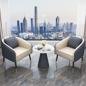 आधुनिक उच्च गुणवत्ता वाले समकालीन टिकाऊ चमड़े के कार्यालय होटल एकल सोफे कुर्सी रिसेप्शन व्यवसाय लिविंग रूम सोफा - Product Image 5