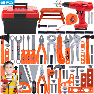 Caja de Herramientas de Juguete S130 para Niños, Simulación de Mantenimiento, Taladro Eléctrico, Plataforma de Reparación, Ensamblaje de Tornillos para Bebés - Product Image 5