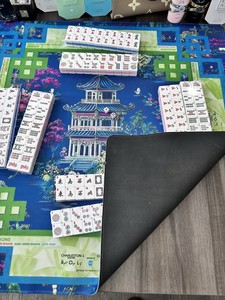 <span class=keywords><strong>Elysium</strong></span> Oh My Luxury, Tapete <span class=keywords><strong>de</strong></span> Mahjong y Blackjack <span class=keywords><strong>de</strong></span> Caucho Natural Ecológico, 33 Pulgadas, Plegable, Portátil, Duradero, Arte Chinoiserie Americano - Product Image 4