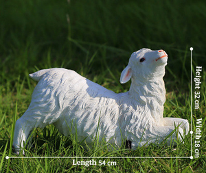 Outdoor a grandezza naturale in fibra di vetro scultura di capra in resina cartone animato animale giardino statua per parco paesaggio centro commerciale ornamenti decorazioni - Product Image 5