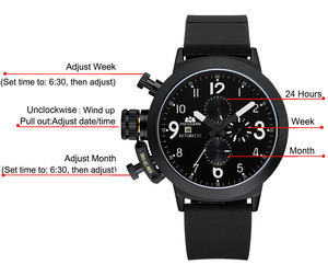 PAULAREIS Designer 3Bar Waterproof 50mm Watch Reloj Hombre New Men's <strong>Automatic</strong> <strong>Chronograph</strong> Mechanical Watches Dropshipping - Product Image 2