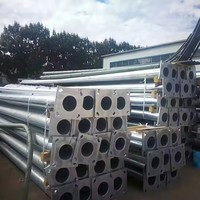 Poste de Luz Galvanizado Personalizado SLOER con Brazos Dobles o Simples de 4m, 5m, 6m, 7m, 8m, 9m, 10m, 11m, 12m