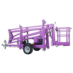 Telescopic 16m Mobile Hydraulic Electrical Man Lift Spider Cherry Picker With Ce
