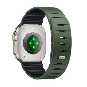 Correa Verde para Reloj de 49, 46, <span class=keywords><strong>44</strong></span>, 42 <span class=keywords><strong>mm</strong></span>, Compatible con <span class=keywords><strong>Apple</strong></span> Series 11, 10, 9, 6, <span class=keywords><strong>SE</strong></span>, Ultra - Product Image 4