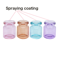 Échantillon de parfum de qualité supérieure flacons tubulaires en verre 2ml 5ml 10ml 20ml bouchons en plastique borosilicate transparent blanc plat pour sérum de soin de la peau