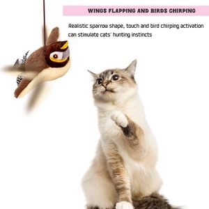 Nuevo Juguete Ecológico para Gatos, Desmontable, Interactivo, con Alas Móviles Automáticas y Sonidos Simulados de Pájaros, para Gatitos - Product Image 3