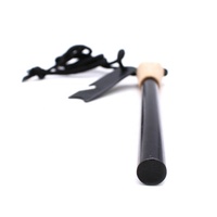 Allume-feu de survie en acier avec manche en bois noir extra long de 140 mm (1/2 pouce) et lame de 8 pouces pour accessoires de camping en plein air