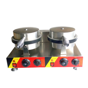 Máquina Comercial Eléctrica Giratoria para Hacer Waffles de Burbuja y Conos de Crepe, Antiadherente, Venta al por Mayor de Fábrica - Product Image 3