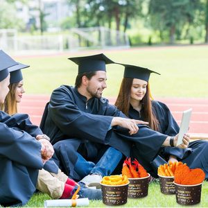 Lot de 50 bols à dessert à glace jetables à paroi unique de 8oz, noir et or, gobelets à biscuits et collations, bol à soupe en papier - Product Image 6