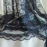 Voile de mariée élégant en tulle doux avec bord festonné, une seule couche, accessoire de tête pour cérémonie de mariage, voile de mariée en dentelle