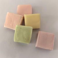 Multicolor vierkante kauwgom snoepjes, diverse fruit smaken, individueel verpakt, groothandel snoepgoed, OEM private label