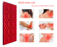 Appareil de luminothérapie rouge de qualité médicale 1200W, corps entier, 7 bandes 630-1060nm, panneau LED pulsé pour les soins de la peau et le soulagement des douleurs musculaires, OEM