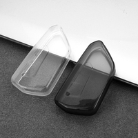Housse de clé transparente DM en TPU, étui pour clé de voiture transparent, sac pour clé de voiture transparent noir pour VW Volkswagen Nouvelle Golf 8 X/ID4X/ID6X