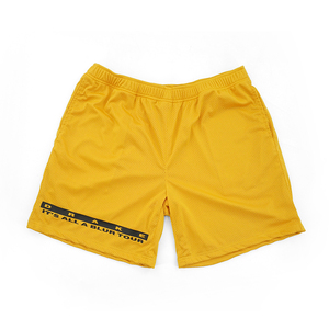 Short de sport en maille doublé personnalisé pour hommes, short de fitness en maille à double épaisseur avec bande élastique à la taille - Product Image 1