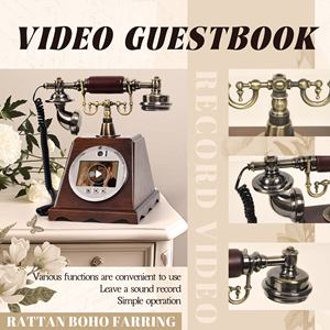 Nouveau Livre d'Or Vidéo Téléphone Rétro 2025 – Mémoire 128 Go, Enregistrement HD 1080p pour Mariages et Événements – Vente en Gros Directe Usine - Product Image 6