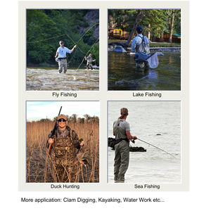 Top qualité femmes et hommes imperméable hanche cuisse Nylon PVC <span class=keywords><strong>pêche</strong></span> Wader léger hanche Wader avec semelle isolé botte en caoutchouc - Product Image 5