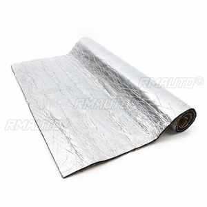Tapis isolant phonique et thermique en mousse d'aluminium argenté et noir 10mm 6mm pour pare-feu de voiture - Product Image 4