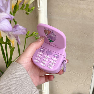 Designer d'aubergine de dessin animé 3D amusant pour <span class=keywords><strong>AirPods</strong></span> 3 1 2 Pro housse antichoc en Silicone souple pour étui pour écouteurs sans fil Airpod Pro - Product Image 4