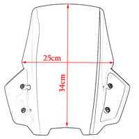 XXUN moto accessoires Airflow pare-brise protecteur couverture avec support pour Suzuki Katana 2019 2020 2021 2022 2023 2024