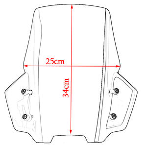 XXUN moto accessoires Airflow pare-brise protecteur couverture avec support pour <span class=keywords><strong>Suzuki</strong></span> <span class=keywords><strong>Katana</strong></span> 2019 2020 <span class=keywords><strong>2021</strong></span> 2022 2023 2024 - Product Image 6