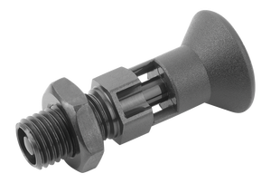 K0338 KIPP ตัวดันแบบแข็งสำหรับการจัดเรียงลำดับ รุ่น D พร้อมร่องล็อค น็อตล็อค  วัสดุเทอร์โมพลาสติก สีดำเทา พร้อมปุ่มดึง - Product Image 6