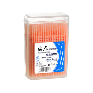 Palillos de Dientes Desechables de Plástico al por Mayor de Fábrica, 200 Piezas, Cepillos Interdentales con Hilo Dental para Uso Doméstico - Product Image 4