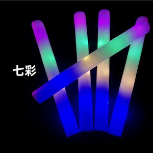 Bâton en mousse LED pliable-Bâtons de <span class=keywords><strong>concert</strong></span> clignotants multicolores, fournitures de fête au néon sûres pour mariages et clubs - Product Image 1