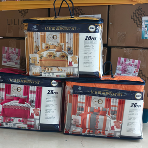 Juego de Dormitorio de Lujo con Cortinas Cubrecamas y Sábanas de Alta Calidad para el Hogar, de Haití, <span class=keywords><strong>Florida</strong></span> y República Dominicana - Product Image 1