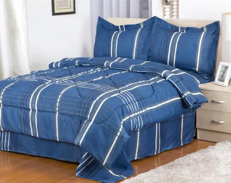 Set Seprai Warna Polos 4 Buah, Sprei dengan Bantal Harga Murah