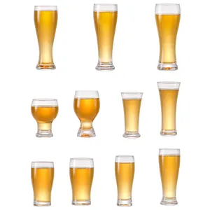 Wholesale Custom Logo High Quality Sublimation Beer Mug Wine Glass Cup Beer Glasses Set Clear Craft Beer Glass