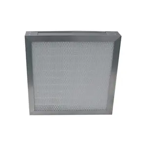 Laminar Air Flow Mini Pleated Panel H13 H14 HEPA Air Filters Aluminum Alloy for Farms Manufacturing Air Purifiers