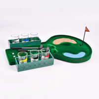 Fabricant de rencontres sociales pour adultes Jeu de mini golf Jeu de verres à liqueur Ensemble de jeux à boire
