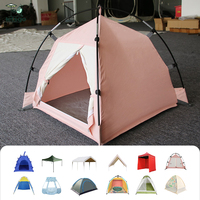 Tente de jeu pliable pour animaux de compagnie toutes saisons respirant chaud chat chien abri facile à installer personnalisable