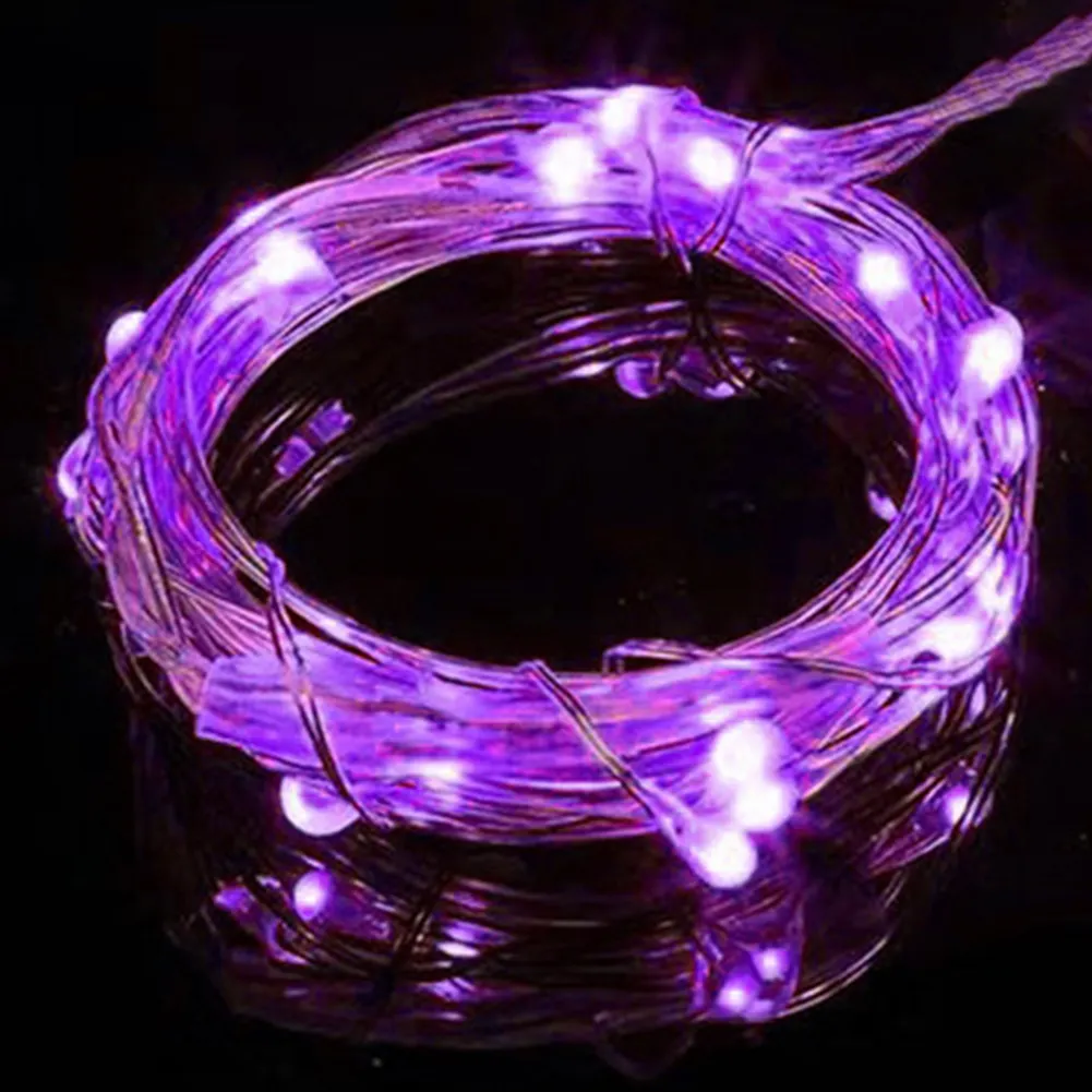 LEDS Starry String Battery Lights Fairy Micro LED Transparent Copper Wire for Party Christmas Wedding 9 Colors